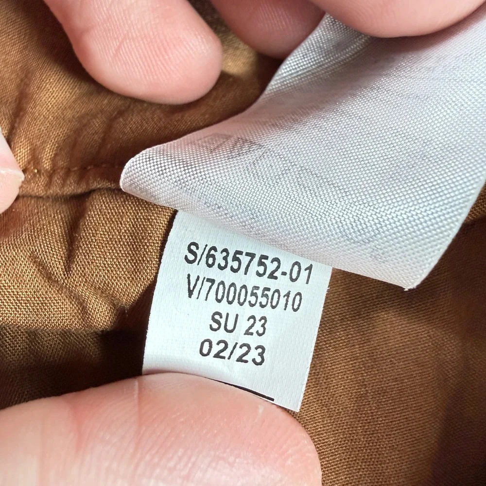 Banana Republic Pants Women 14 Safari Herringbone Linen Old Money Quiet Luxury